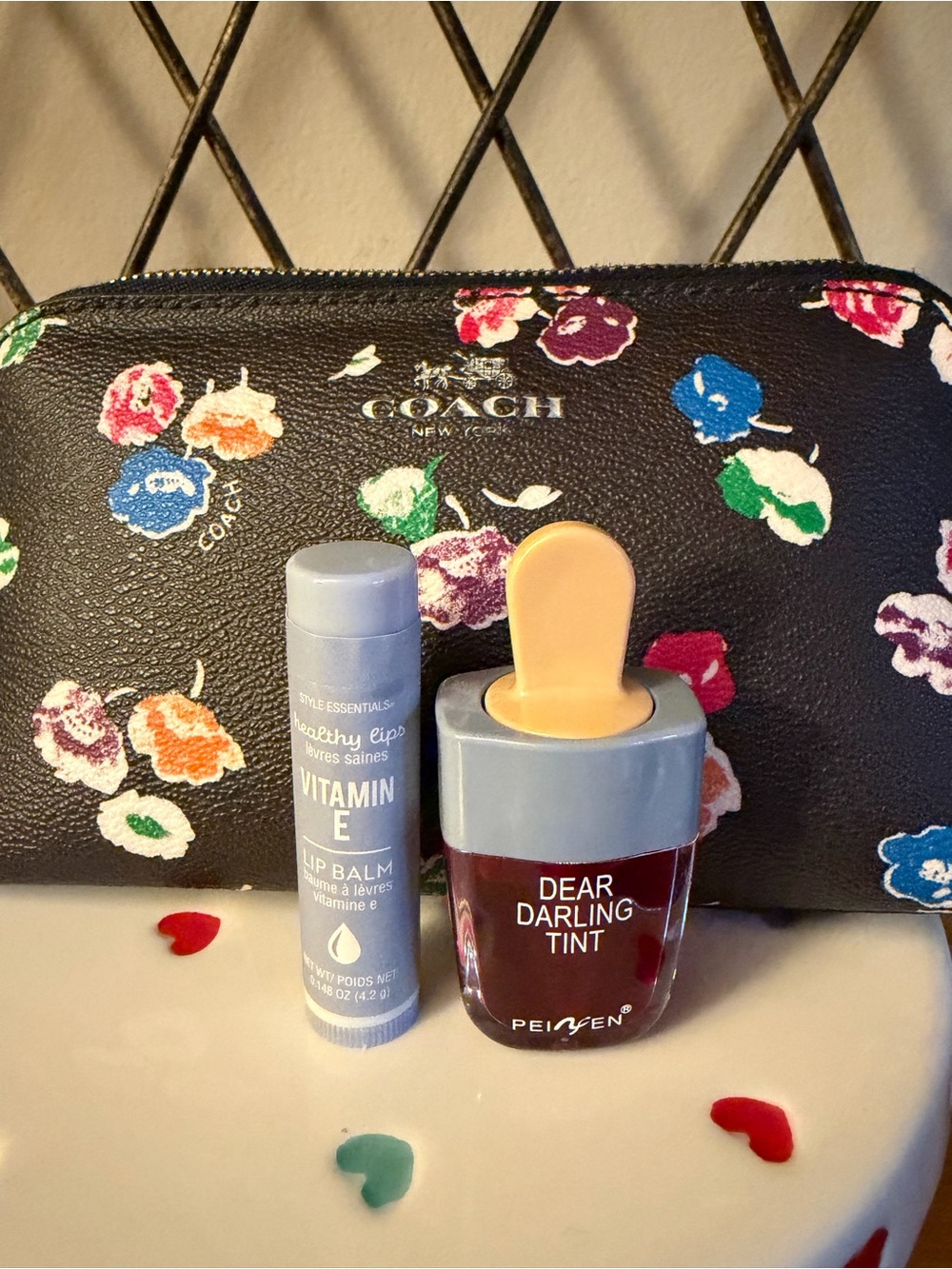 Coach Cosmetic Pouch Euc - Picture 2 of 7